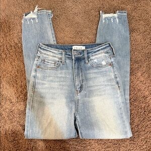 Cello Women's Distressed Skinny Jeans - Light Blue